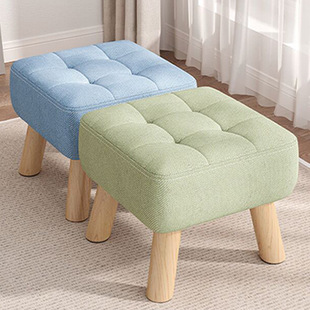Small Stool Household Living Room Stool Sofa Stool Soft Bag Cushion Small Stool Simple Modern Door Shoe Changing Stool Low Stool