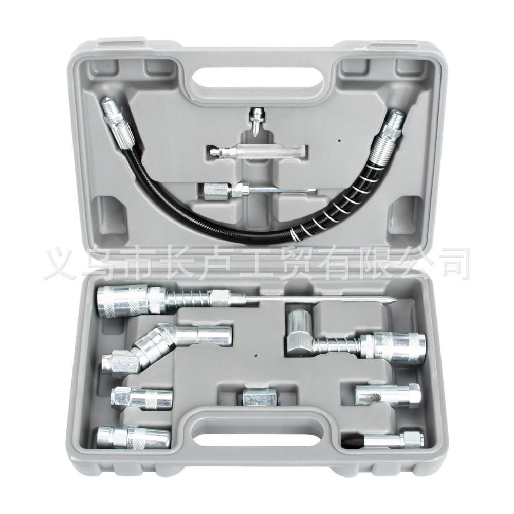 跨境高压注油嘴锁钳式省力注油嘴黄油枪配件头黄油嘴12件套装