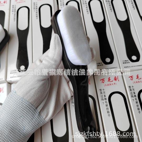 文玩手串核桃大号万毛刷花梨木打底包浆软毛刷清理缝隙上色保养刷