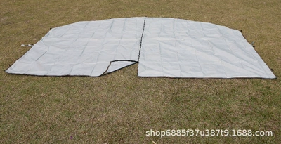 Outdoor Camping Tent Awning – Avtomobil yan çətirləri - khaki-silver-coated-fabric-backdrop-center-zipper-420420230