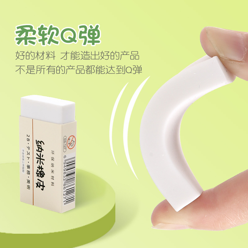 Nano Eraser Erases Cleanly with Less Debris, Wholesale Erasers for Students and Office Use, Prizes, Stationery, Small Gifts