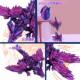 3D Printing Crystal Dragon with Wings Simulation Animal Dragon Joint Active Dragon Gradient Ornament Easter Toy