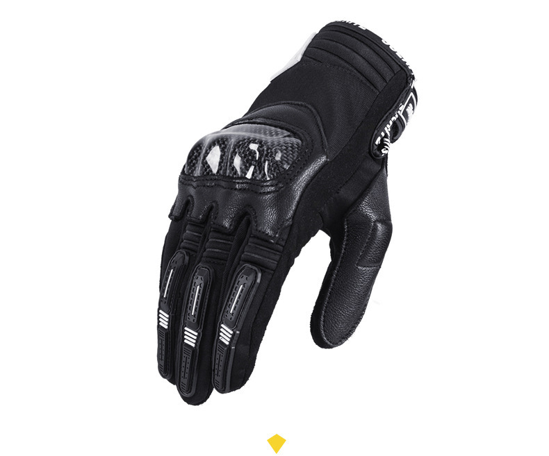 Mănuși de motocicletă din piele de oaie cu ecran tactil, pentru motociclete off-road, vehicule electrice, anti-cădere, echipament Knight, toate_voghion.com