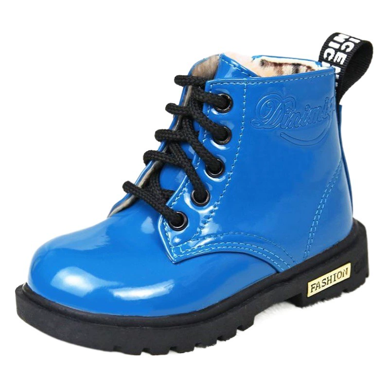 Детские ботинки Осень/Зима 2025, детские ботинки-мартинсы, хлопковые туфли, модные ботинки-мартинсы в корейском стиле для мальчиков и девочек, утепленные.