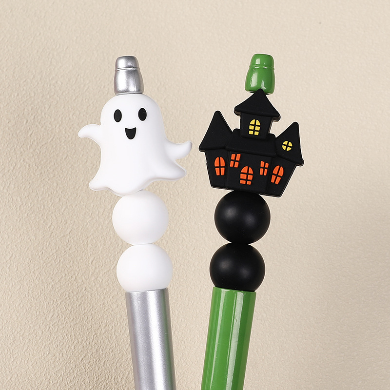新しいハロウィン 3D シリコーンビーズルースビーズクリエイティブ diy ブレスレットジュエリー食品グレードカボチャシリコーンビーズ卸売