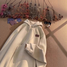 带帽卫衣订制刺绣公司logo 秋冬季连帽卫衣定做  拉绒卫衣定制