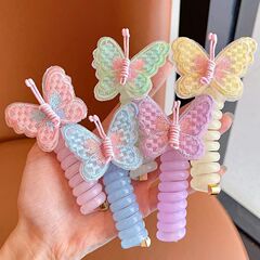 2025儿童新款卷卷电话线发圈女童高马尾小女孩网红爆款绳宝宝发绳