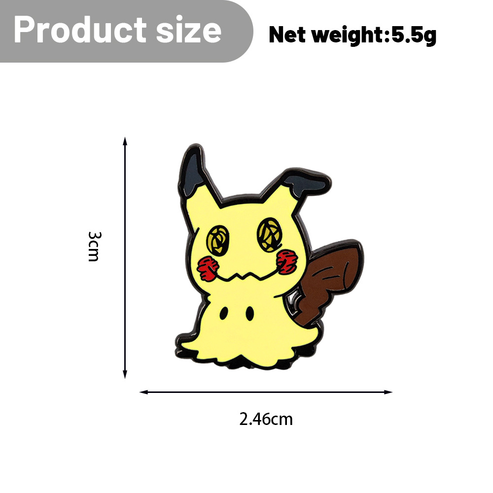 Pokémon Mimikyu Brooch Cartoon Character Enamel Badge Anime Peripheral Pin Backpack Pin