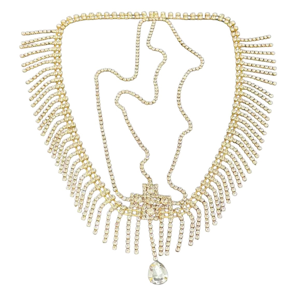 European and American fashion rhinestone tassel hair chain hair accessories ladies wedding ball super flash crystal pendant forehead chain