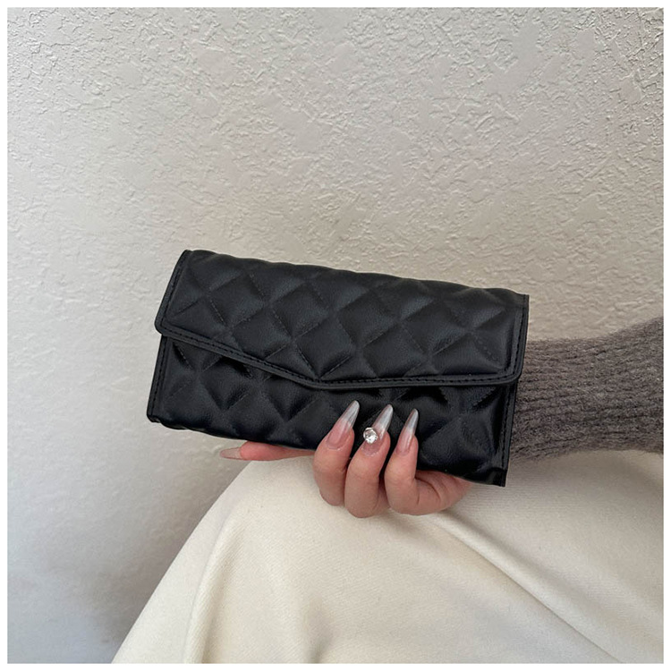 Estilo coreano rombo este año nicho popular diseño simple todo partido bolso de las mujeres bolsa de invierno Nueva Moda bolso de embrague