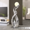 Lady's floor-standing ornaments-electro-silver plated/1.2 meters high