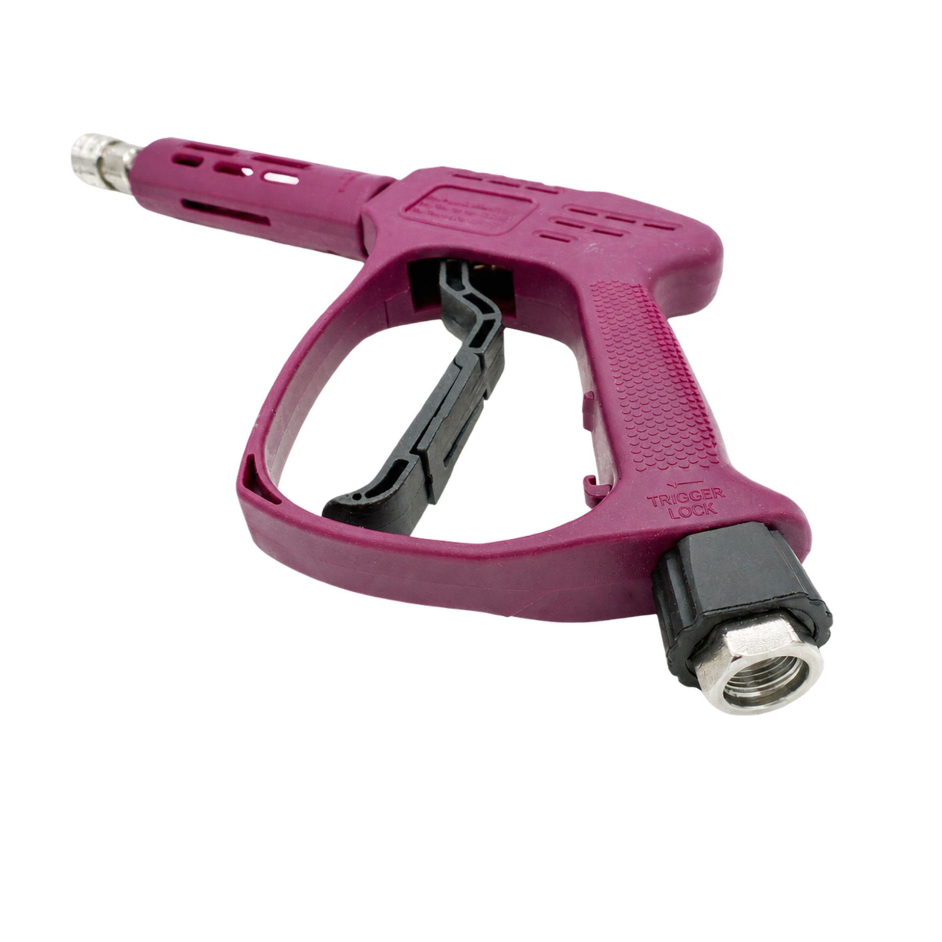 High-pressure car wash gun, pressure-resistant, tangle-free, with stainless steel quick-connect fittings, copper valve, and ceramic core spray nozzle