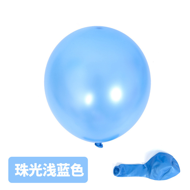 12 pulgadas Perla azul claro solo