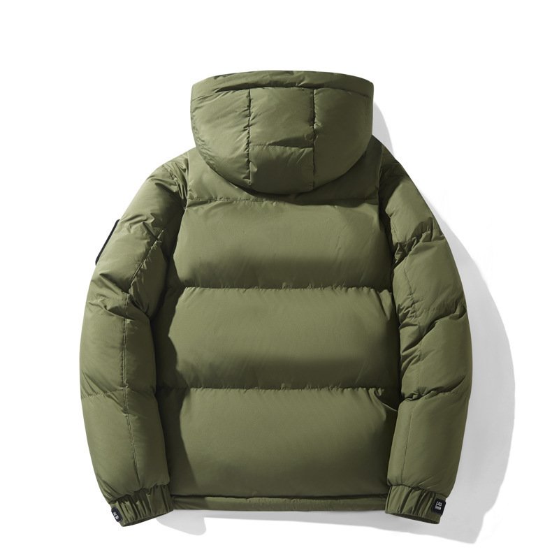 跨境批发秋冬季连帽棉服男女潮牌纯色棉衣服大码公版外套一件代发|undefined