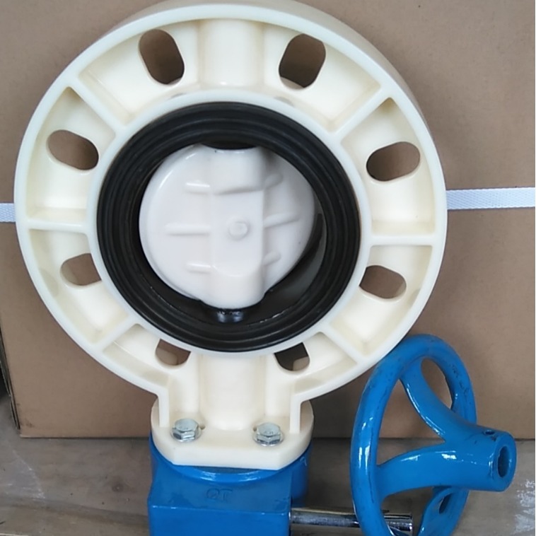 供应ABS涡齿蝶阀 EPDM阀座 D371X-10S DN80 ABS管道管件用