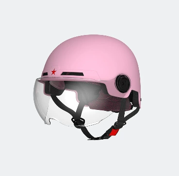 Motorcycle Helmet for Parent-Child Riding, Motosiklet kaskı (dəbilqə) - peach-pink
