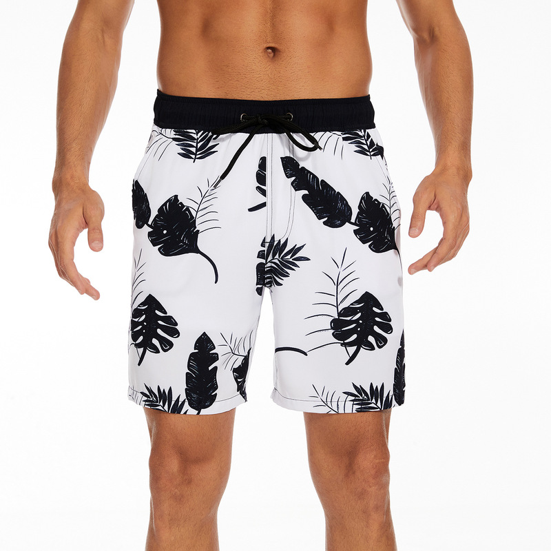 Cross-border Foreign Trade Summer New Men's Shorts Fashion Seaside Holiday Beach Pants Men's plus size Triangle Mesh Interior