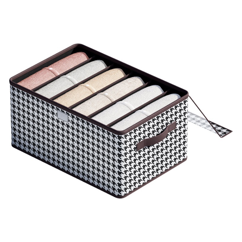 Caja de almacenamiento de pata de gallo Caja de almacenamiento de ropa plegable para el hogar Pantalones estilo cajón Cesta de almacenamiento de ropa artefacto