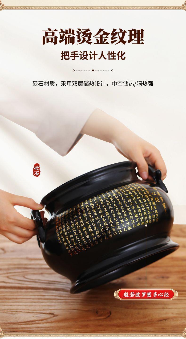 Moxibustion Jar Bian Stone Warm Therapy Cup Navel Care Tool TCM Yang Support quality and texture