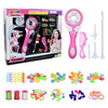 Variable electric children's family toy for braiding hair, makeup primer, set, handmade