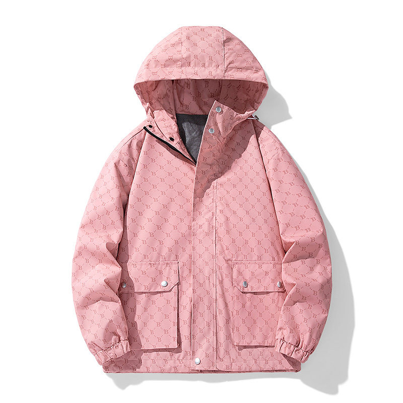 La letra B tendencia de moda casual chaqueta para hombres primavera y otoño 2023 suelta chaqueta con capuz para hombres guapo