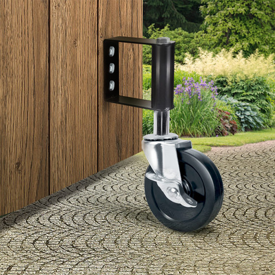 4 inch 5 inch furniture caster with brake spring damping door wheel iron door heavy industrial mute wear-resistant universal caster