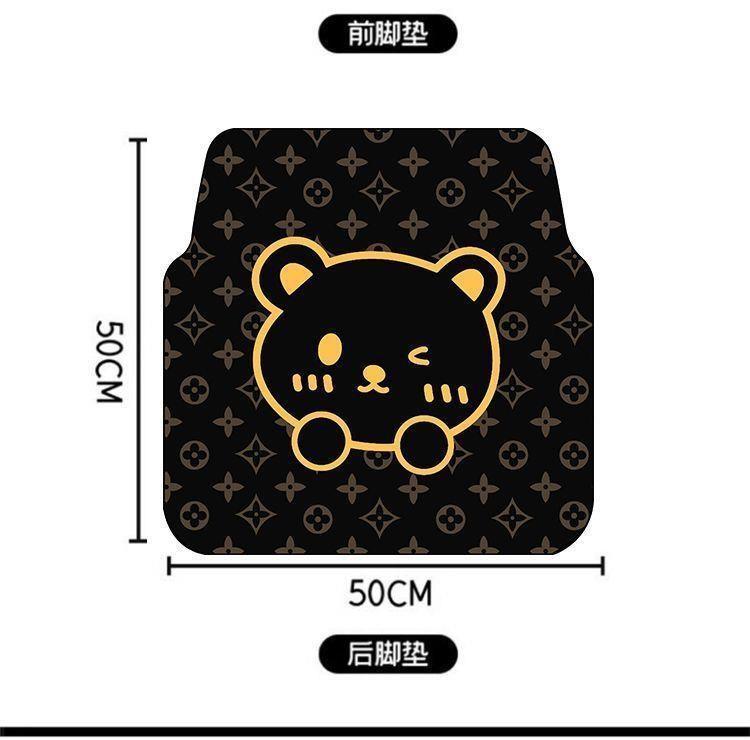 Simple diatomite car floor mats, non-slip, water-absorbent, wear-resistant, universal carpet-style, dirt-resistant, single-piece car mats, complete set of floor mats