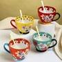波兰手绘陶瓷定制咖啡杯