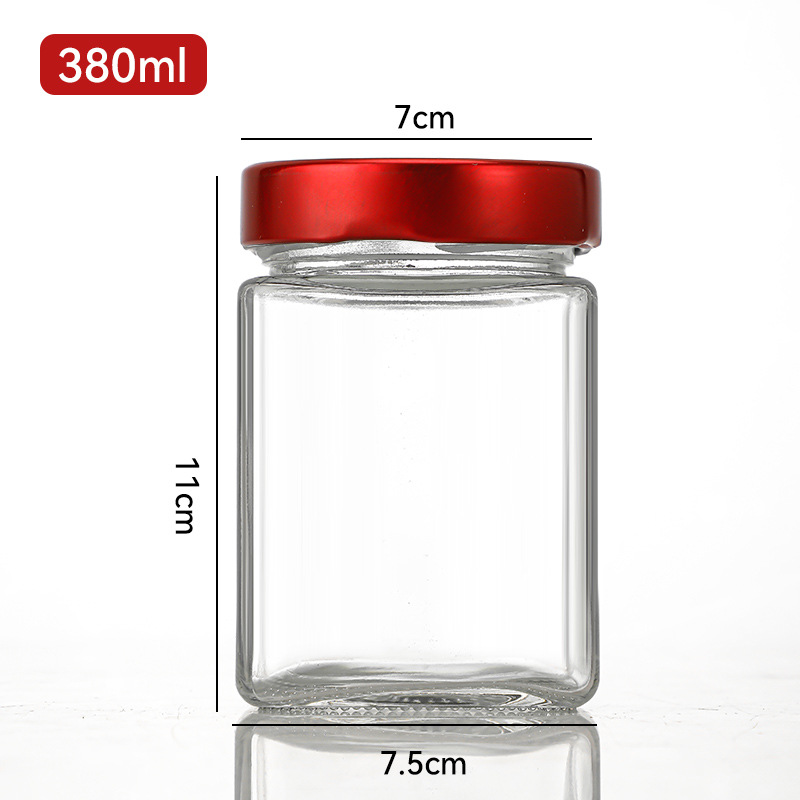 Encurtidos cuadrados de tapa alta, salsa de chile, botella de miel 180ml 280 ml, paquete malicioso, botella de vidrio, nuevo lugar
