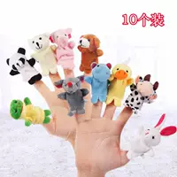 Детский плюшевый набор, кукла для комфорта малыша, игрушка, кукла-марионетка, перчатки, пальчиковая кукла, 10 предметов, пальчиковая игра