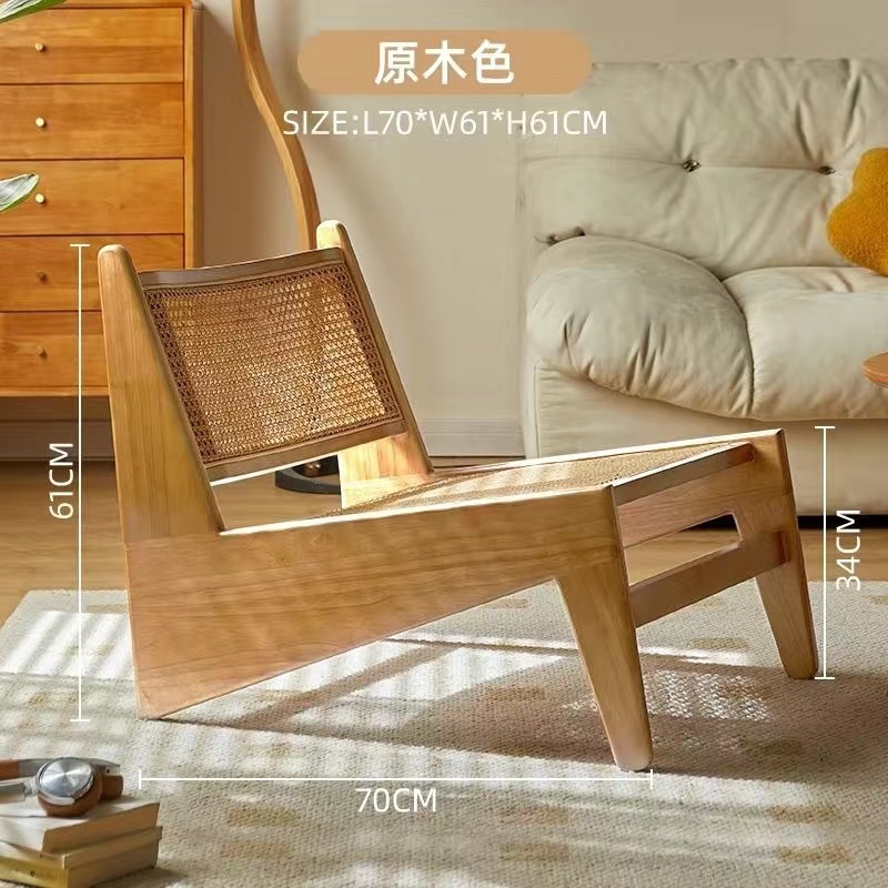 Factoria directa de sillas de madera maciza silla de caña silla de caña silla de caña silla de caña decadente retrógrado diseño de alojamiento único Changdiga image 6