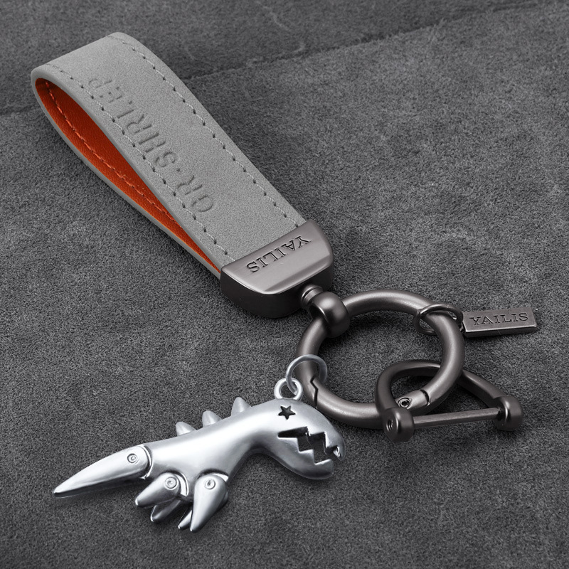 그레이 스웨이드 + 실버 공룡 [D 버클 보내기]]