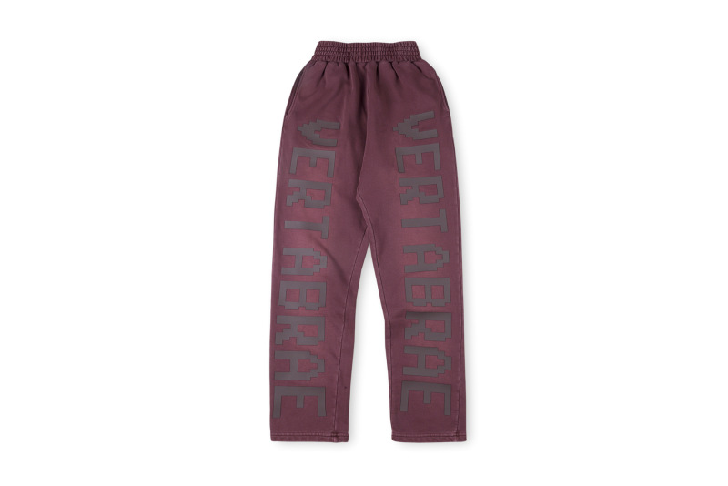 跨境外贸男女明星同款Vertabrae sweatpants镶钻立体字休闲长裤|undefined