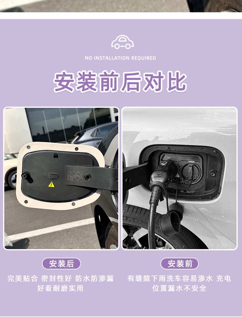 Suitable for 26 Models of Mg4 Charging Port Sealing Rings, Rainproof Rubber Strips, Interior Decoration Accessories, and Modification Parts