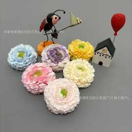 仿真奶油露莲花朵 婚礼堂花墙插花摄影道具 衣帽装饰簪花手工花材