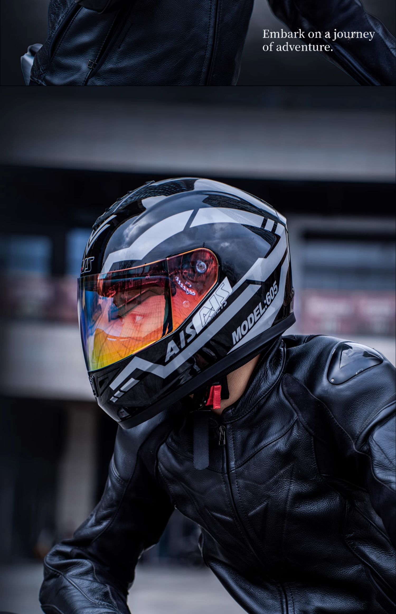 Motorcycle Helmet Full Face Winter Motorbike Helmet with Bluetooth