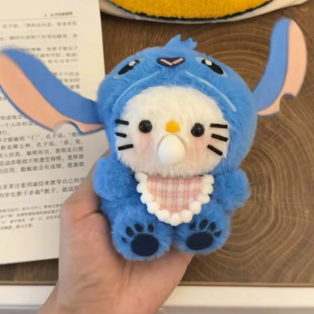 Материал для обуви Xiaoku & KT кот Stitch bag будет пускать пузыри, можно записать щелчок, подвеска сумки плюшевые пузыри