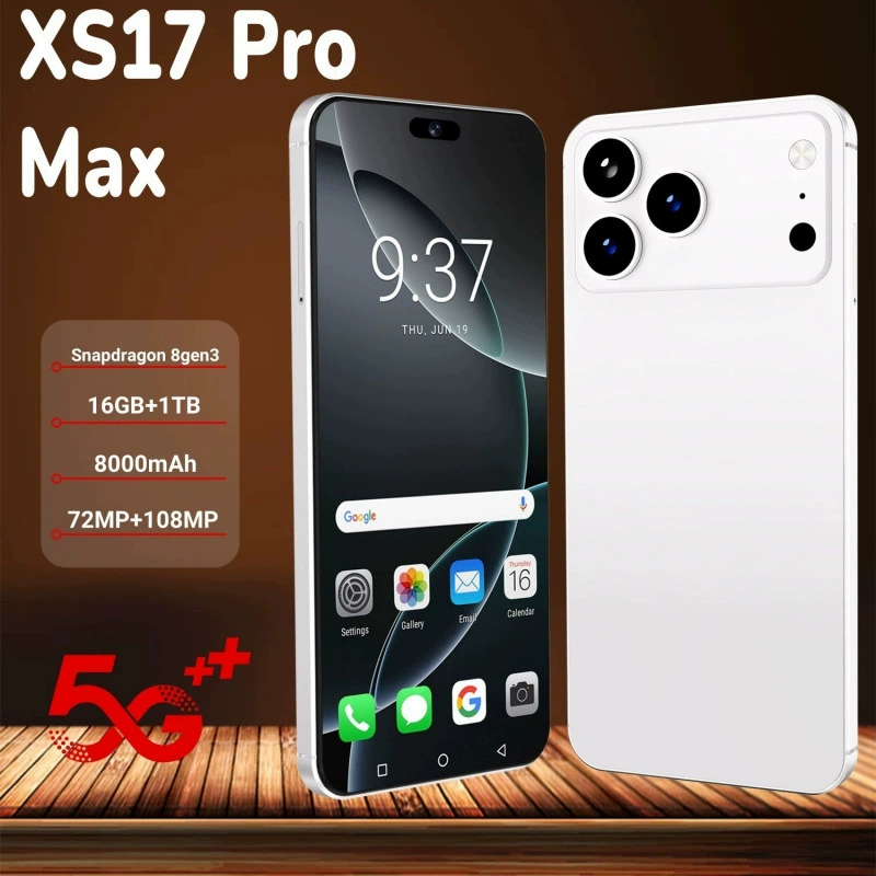 (Кросс-бордерная торговля), смартфон, экран, Android 7.3, 7.3 дюйма, Intel Core i17, 17promax, (Физические)
