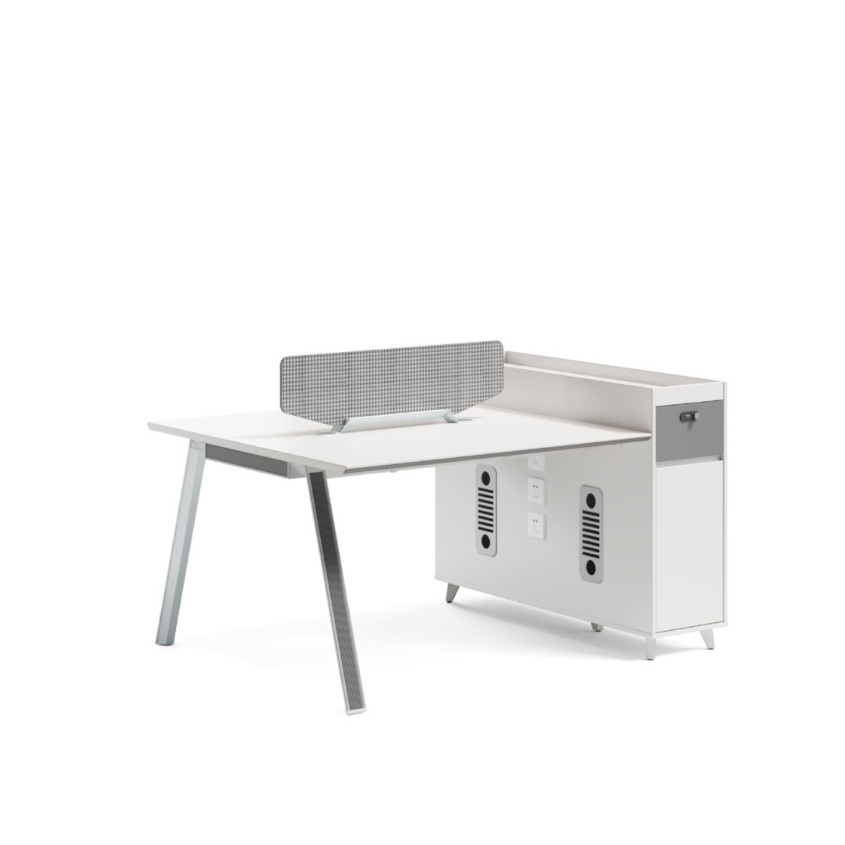 Combinación de escritorio y silla de oficina Personal simple y moderno 6 puestos de trabajo 4 puestos de oficina de personal de la empresa 4 puestos de oficina de personal