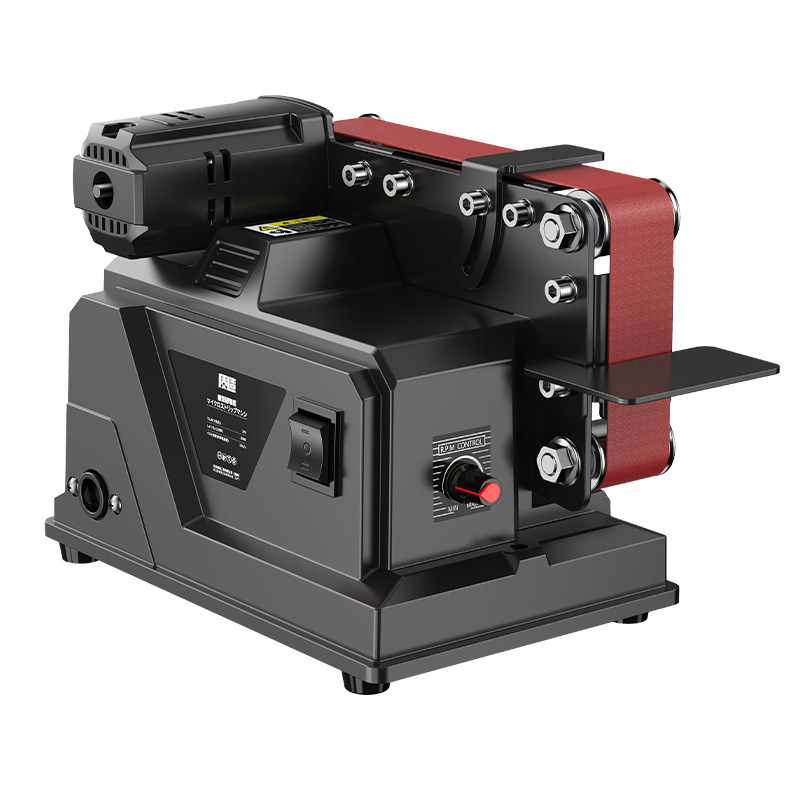 质造磨刀神器电动小型砂带机全自动抛光机微型家用砂纸打磨机