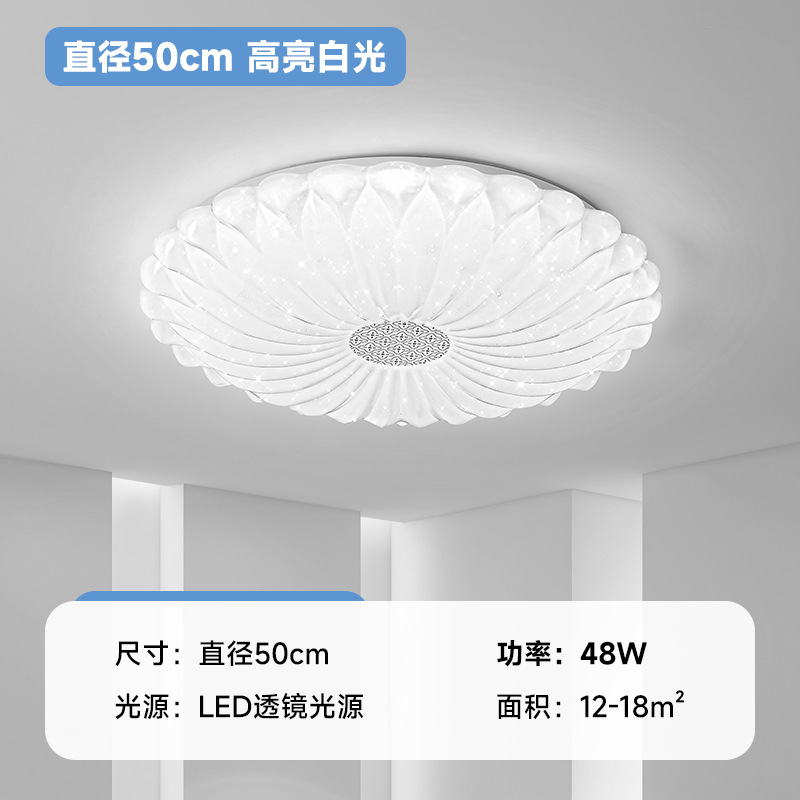 해바라기 라운드 50cm 하이라이트 화이트 48W (12-18 플랫)