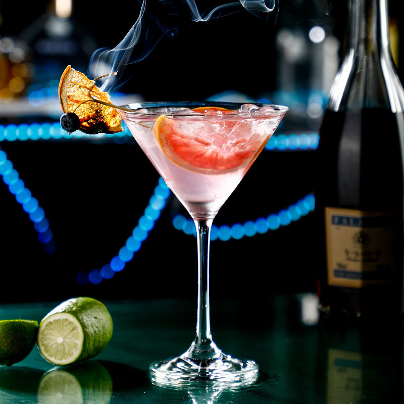 Juego de Vasos de Martini, Vasos de Cóctel, Vasos Triangulares, Vasos de Vino Personalizados, Copas de Champán, Vasos de Bar