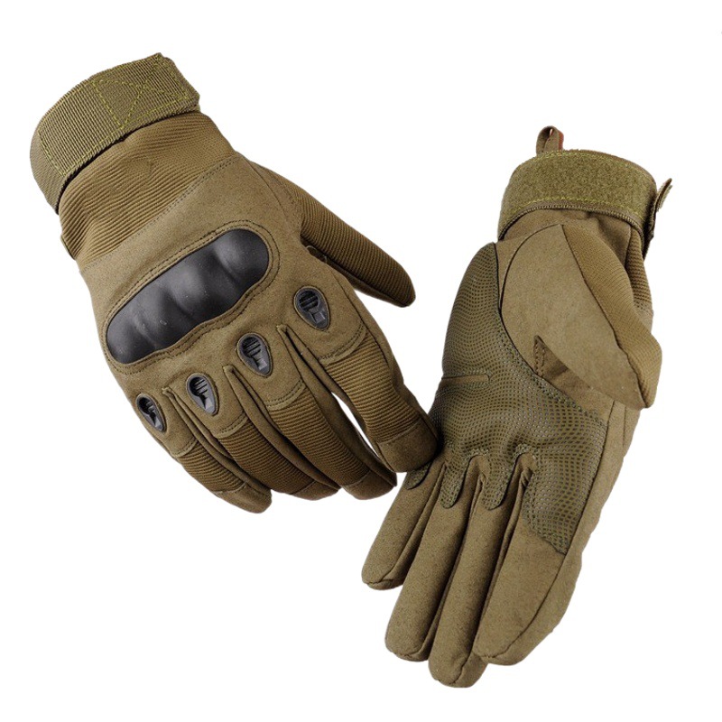 Guantes tácticos antideslizantes de los hombres resistentes al desgaste cáscara dura protectora ventiladores militares combate entrenamiento al aire libre guantes de montar fábrica al por mayor