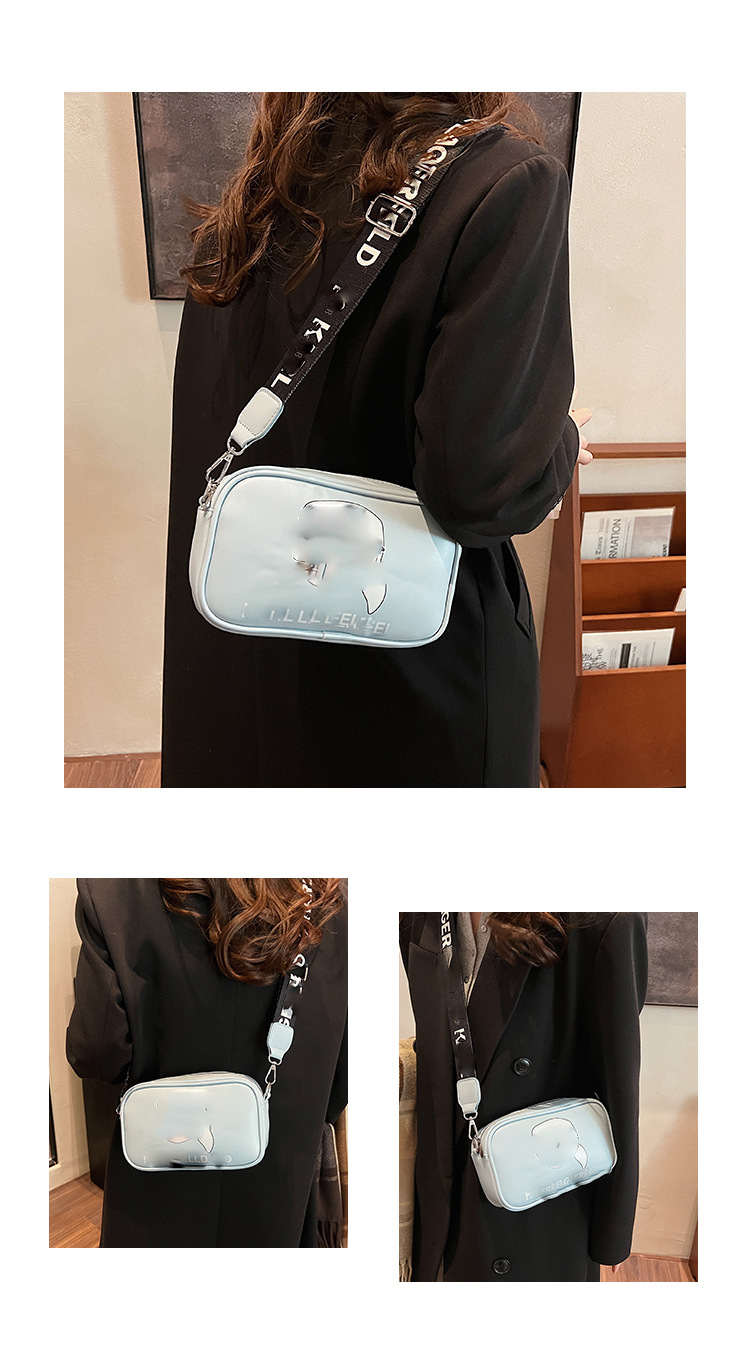 Bolsos transfronterizos Bolsos cuadrados pequeños europeos y americanos 2025 Nueva moda Bolso bandolera Bolso de cámara Lafayette impreso