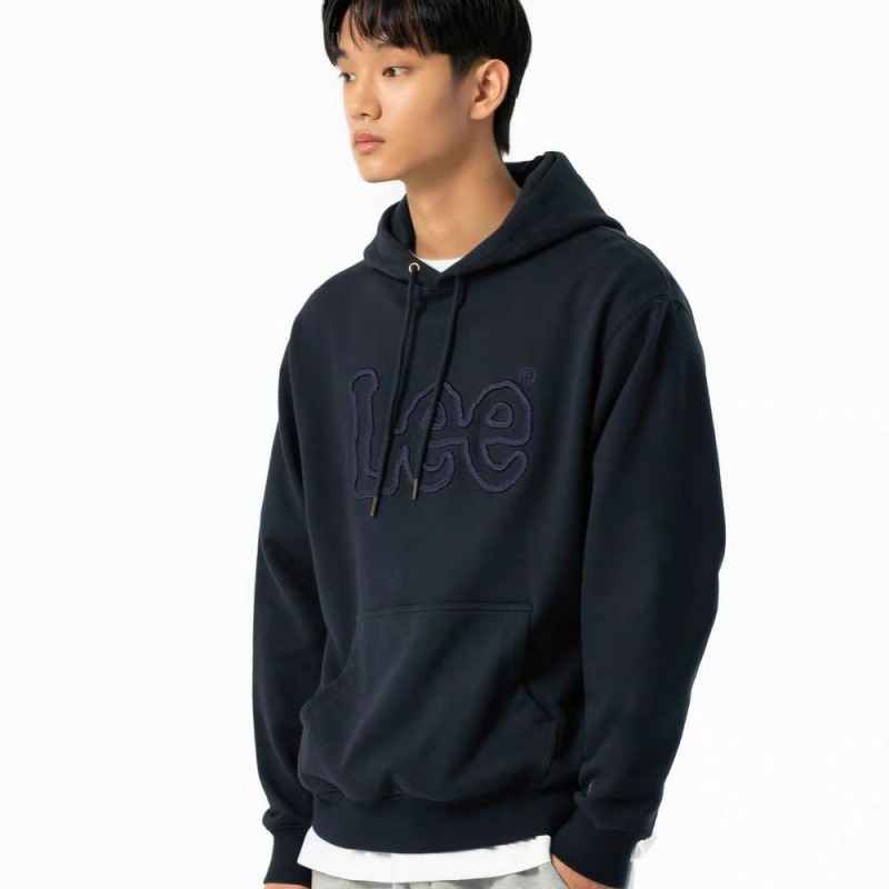 スポット韓国リー文字刺繍フード付きスウェットシャツ男性と女性のための春と秋のカジュアル多用途フード付きスウェットシャツジャケット|undefined