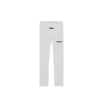 2022Ss-Essentials-Flannel Straight-Leg Pants with Small Logo Flocking Print
