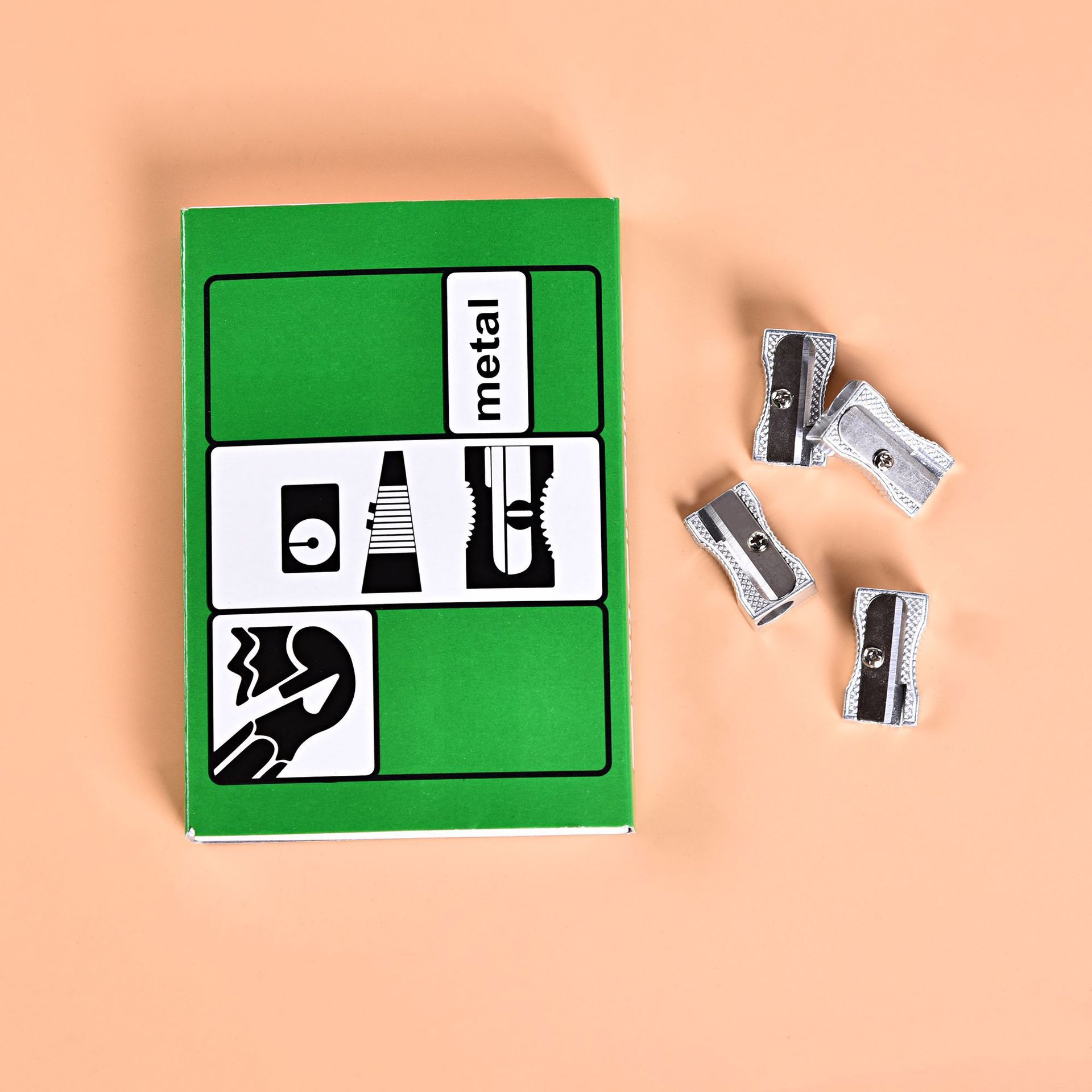 Bisel plata aleación de aluminio sacapuntas