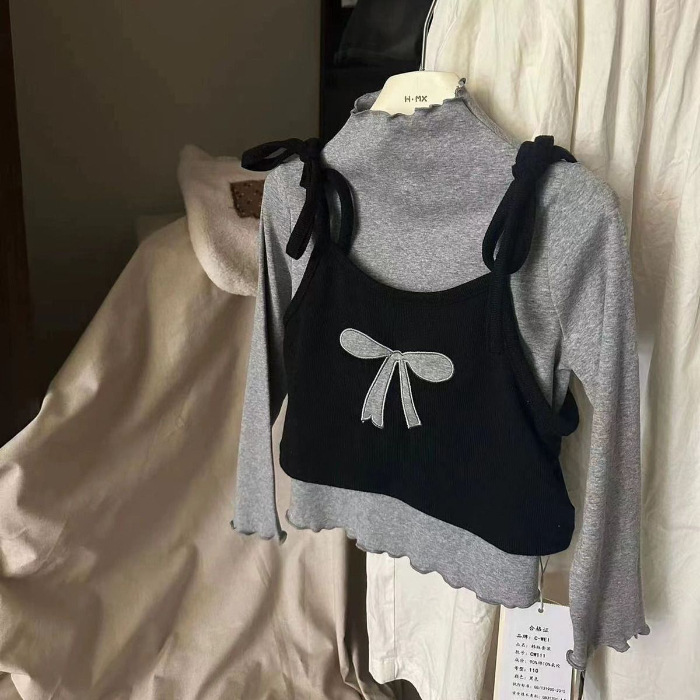 그레이 하의 셔츠 + 블랙 조끼 [나비넥타이]