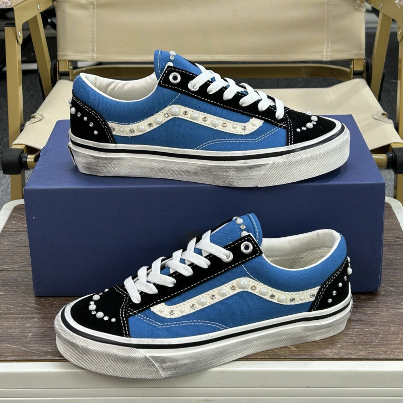 In-Stock Otw Old Skool Sneakers Retro Canvas Shoes Versatile Men's Shoes Pearl Skate Shoes Women's Shoes Summer In-Stock Otw Old Skool Sneakers Retro Canvas Shoes Versatile Men's Shoes Pearl Skate Shoes Women's Shoes Summer