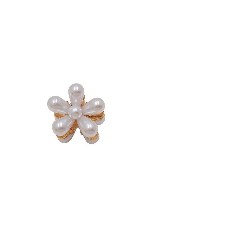 White bead hair accessories